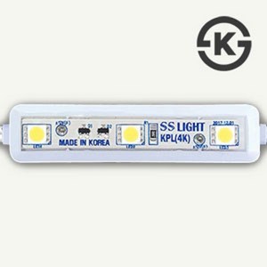 SS라이트 정품 국산 LED 3구모듈 고효율 KPL 0.72W 100개, 주백색, 1개