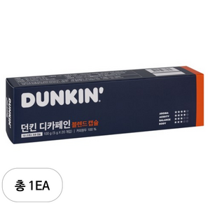 던킨도너츠 디카페인 블렌드 캡슐커피, 5g, 20개입, 1개