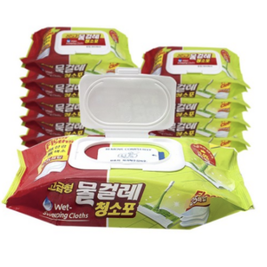 홈인더스트리 물걸레청소포 고급형 중형 25p, 12개