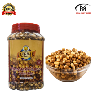 Roasted chana with skin Black chana oasted (로스띠드짜나 )500G, 500g, 1개