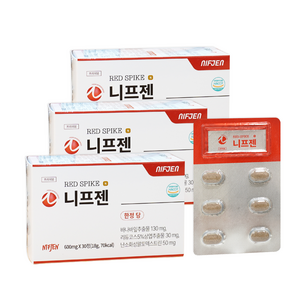 니프젠 스파이크 프리미엄 600mg, 30정, 3개