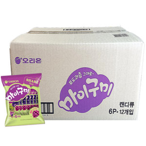 오리온 마이구미 포도 6P, 259.2g, 12개