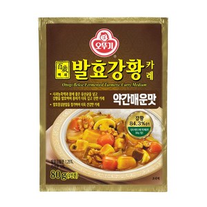 오뚜기 백세 발효 강황 카레, 80g, 1개