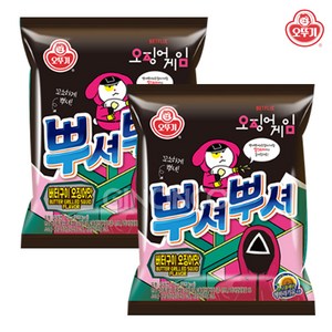 [지노앤코]오뚜기 뿌셔뿌셔 버터구이 오징어맛, 2개, 90g