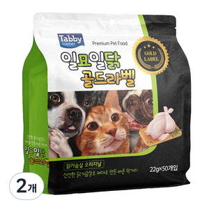 테비토퍼 고양이 일묘일닭 골드라벨 간식 50p, 닭가슴살, 1.1kg, 2개