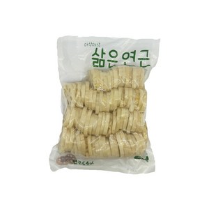 천미방 중국식품 삶은연근 자숙 연근채 연근, 1개, 1kg