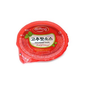 델링 일회용 고추핫소스 한박스, 100개, 30g