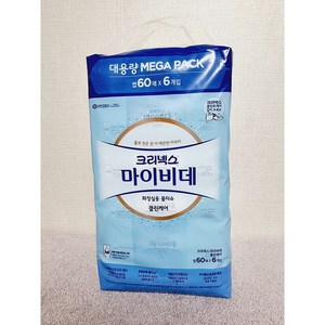 크리넥스 마이비데 물티슈 캡형 60매 x 6입, 6개