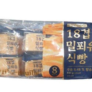 18겹 밀푀유 식빵 트레이더스, 2개, 640g