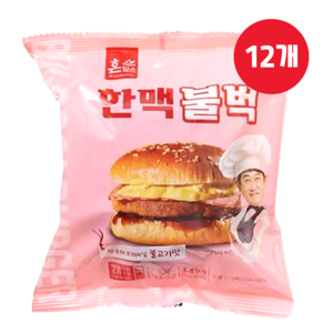 한맥 불고기 햄버거 불벅 145g, 12개