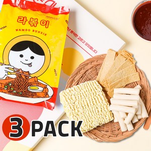 [남도분식] 라볶이 3팩세트, 3개, 606g