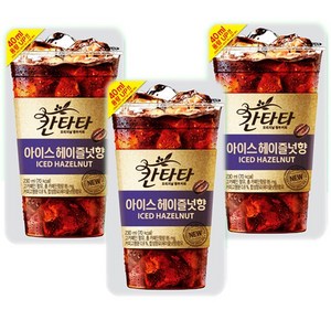 칸타타 아이스 헤이즐넛향 파우치, 230ml, 20개