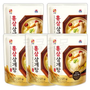 [팔도맛쟁이] 사조오양 홍삼 삼계탕, 5개, 800g