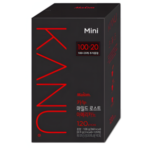 카누 콜롬비아 블렌드 마일드 로스트 아메리카노 원두커피믹스, 900mg, 120개입, 1개