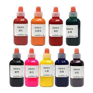 캔들 염료 50ml 소이 필라 향초 전용 액체 색소, 초록 50ml, 1개