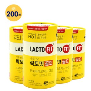 종근당건당 락토핏 생유산균 골드 프로바이오틱스, 100g, 4개