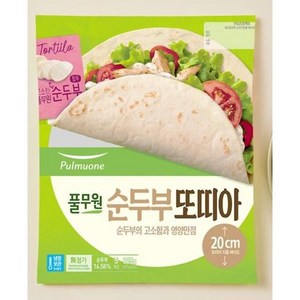 풀무원 순두부 또띠아 20cm(8인치) (5입), 225g, 2개