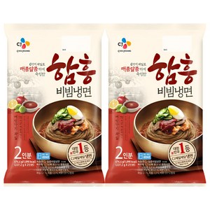 CJ제일제당 함흥비빔냉면(2인분)x2개, 474.4g, 2개