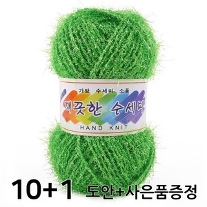 마마니트 깨끗한수세미실, 연두, 1개