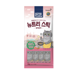 뉴트리플랜 동원 고양이 뉴트리스틱 20p 파우치, 혼합맛(참치/연어), 56g, 10개