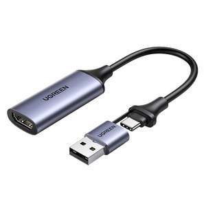 유그린 2in1 USB C타입 HDMI 캡쳐보드, CM489