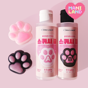 마니랜드 스퀴시 젤 240ml / 공예용 말랑이 슬라임 만들기 DIY 스퀴시젤, 1개, A.핑크라벨-말랑 반투명