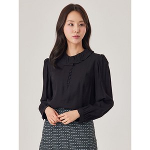꼼빠니아 콩단추프릴넥블라우스 CACS2-WRB120