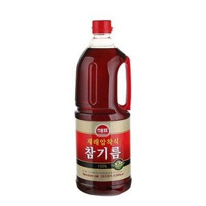 사조해표 재래압착식참기름 1.8L 1개식용유간장된장국, 6개