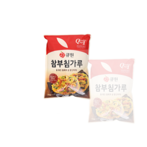 큐원 참 부침가루, 1kg, 3개