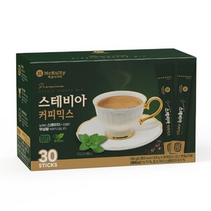 맥널티커피 스테비아 커피믹스, 9.5g, 30개입, 4개