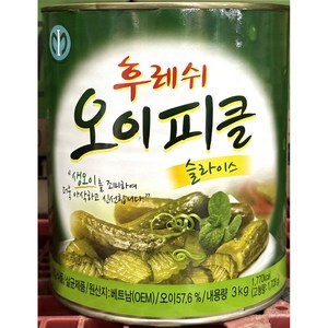 일미 업소용 대용량 후레쉬 오이피클 슬라이스 3kg WJT, 1개