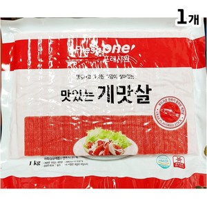 업소용 김밥 맛살 1000g 대용량 큰 벌크 게살, 1개, 1kg