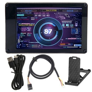 3.5인치 480x320 IPS LCD 모니터 디스플레이 AIDA64 USB 디스플레이 서브스크린 지원 RGB 호흡 조명이 있는 Raspberry Pi, 01 Combo A