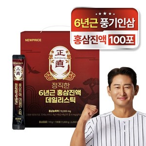 뉴프라이스 정직한 6년근 홍삼진액 데일리스틱, 1개, 100회분