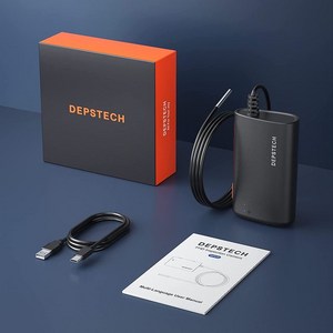 배관내시경카메라 하수구 하수도 산업용 3.9mm 1080P 내시경 카메라 Depstech wff0 WiFi 자동차 IP67 방수, 1개