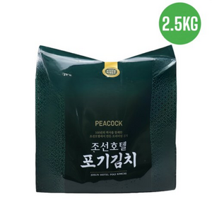 피코크 조선호텔 포기김치, 일반포장 동절기만, 1개, 2.5kg