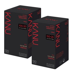 [카누] 맥심 다크미니 100T+20 x2개입 총240T, 900mg, 120개입, 2개