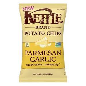 [미국직배송]케틀 브랜드 파마잔 갈릭 포테이토칩 1개x241g Kettle Brand Parmesan Garlic Potato Chips, 1개, 241g