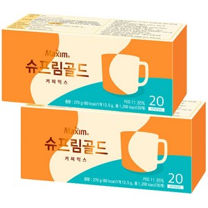 맥심 슈프림골드 20T/100T/170T 커피믹스 스틱 옵션확인해 주세요, 13.5g, 20개입, 2개