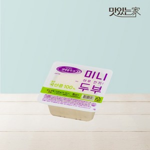 국산콩 미니 하루 한 끼 두부 1모, 없음, 1개, 120g