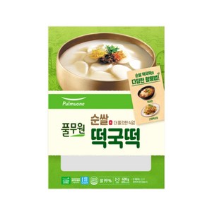 (냉장)[풀무원]순쌀떡국떡, 400g, 25개