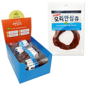 멍도락 오리안심츄 국내산 오리육포 강아지껌 오리츄 휴먼그레이드 수제껌, 35개, 11g