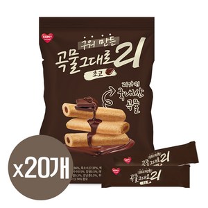 구워만든 곡물그대로 21 크리스피롤 초코맛, 20개, 150g