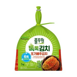 풀무원 톡톡 포기김치, 1kg, 1개