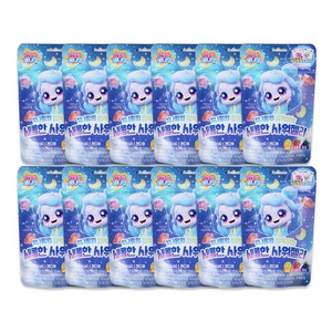빛나핑의 반짝이는 새콤한 사워젤리 과일맛 캔디 캐치티니핑 스티커, 12개, 50g