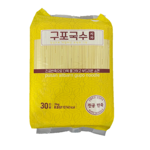 구포국수치자 3kg 방울이표 진공반죽 식당 대용량, 6개