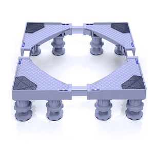 모칸도 세탁기받침대 냉장고 건조기 수평계내장형 다용도 받침대 DT-04, 혼합색상, 1개