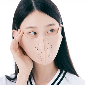 [AVAVE] 어베이브 라이트벤트 자외선차단 스포츠 골프 마스크 햇빛가리개 파크골프 스포츠 자전거 등산 러닝 마스크, 베이지 M, 1개