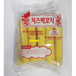 금호 치즈떡꼬치 1KgX10개 식당용 뷔페 업소용 분식집 간식용치즈떡, 1kg, 10개