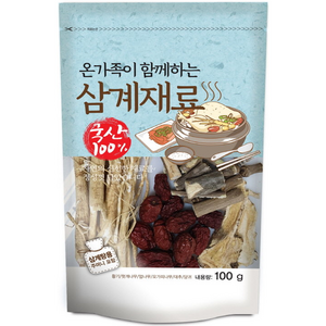 온가족이 함께하는 국산 삼계재료 100g, 1개